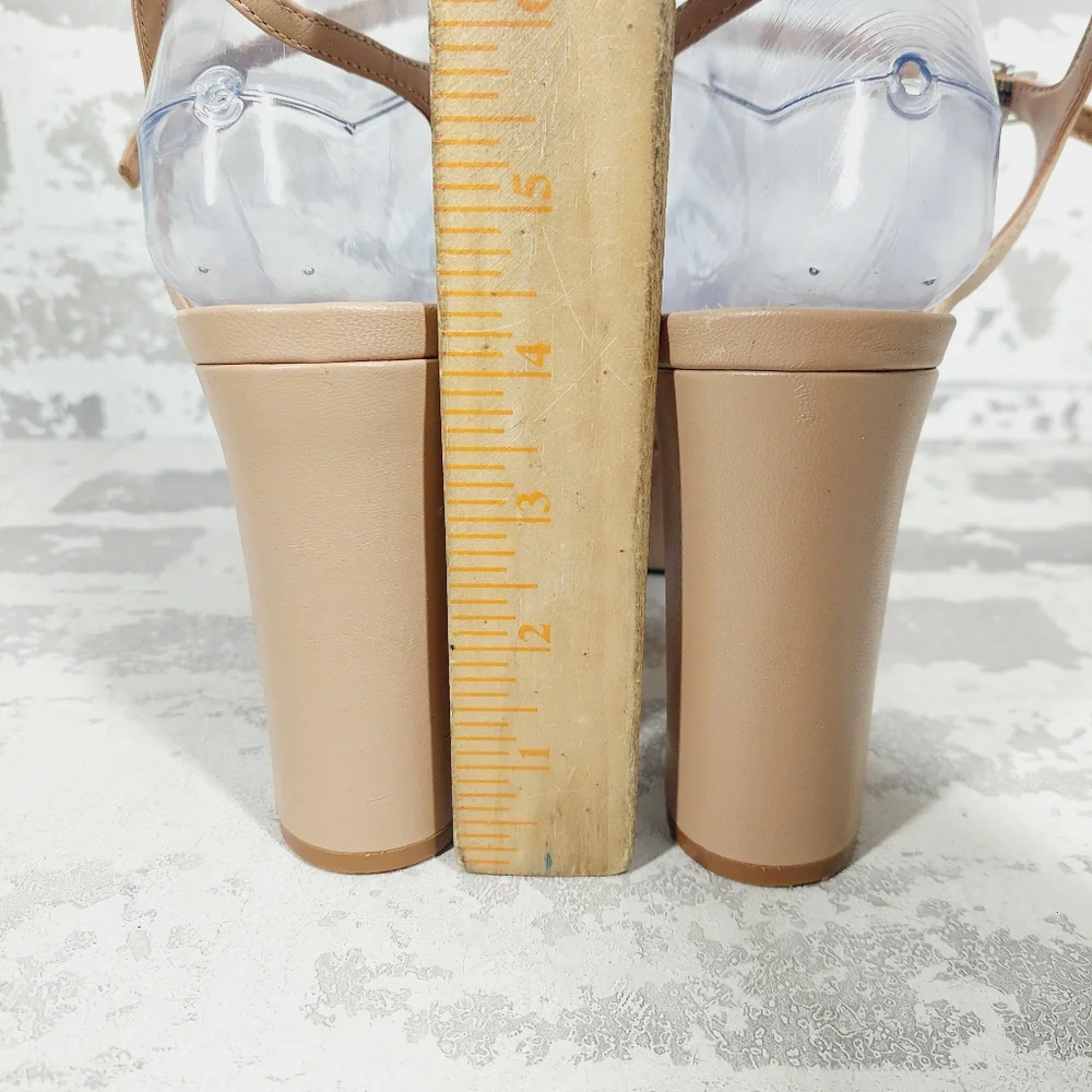 Women’s Chunky Platform Sandals in Nude